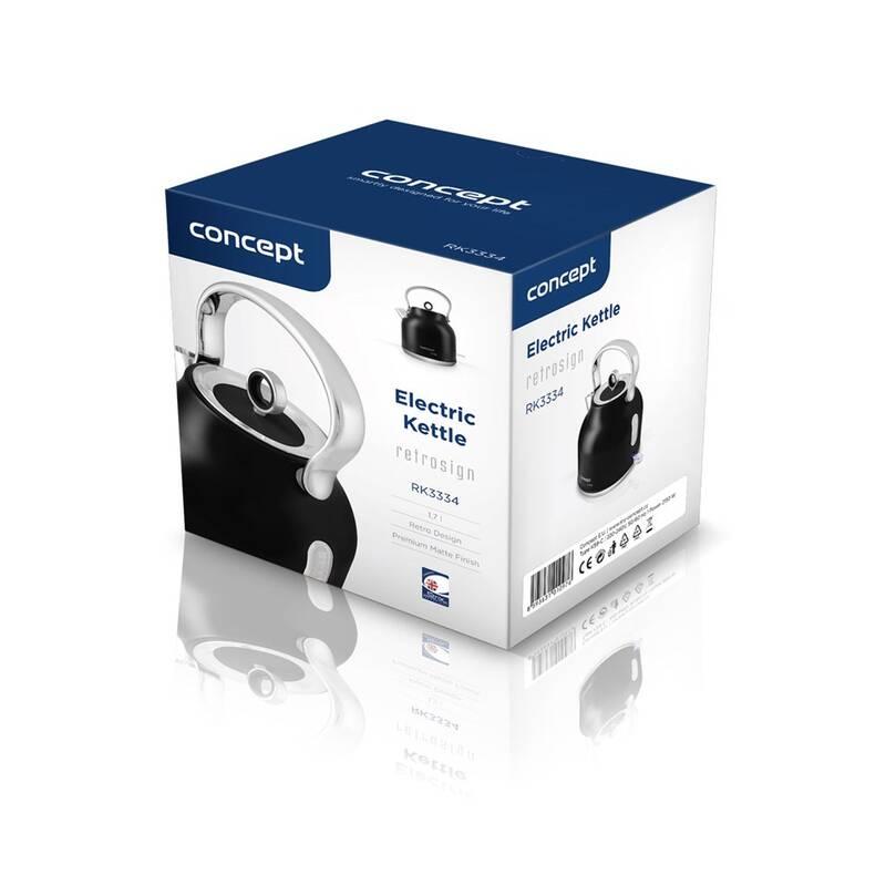 Rychlovarná konvice Concept RETROSIGN RK3334 černá