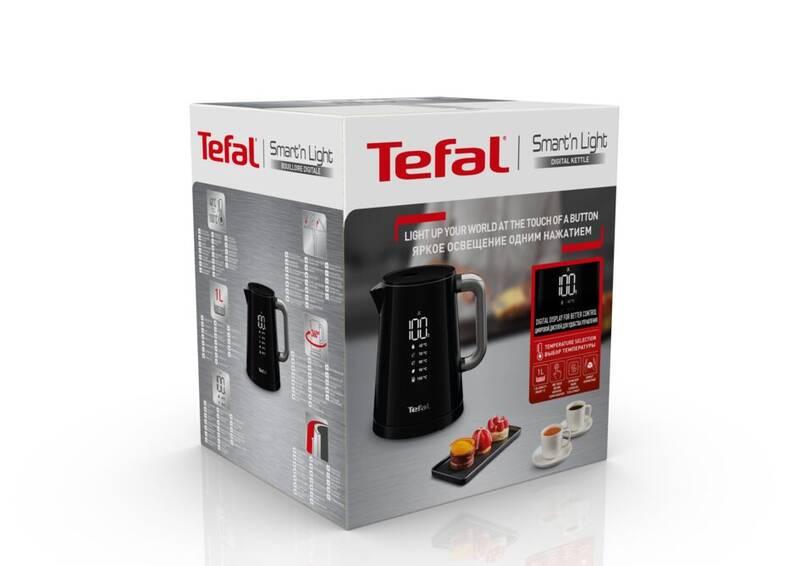 Rychlovarná konvice Tefal Digital Smart & Light KO854830 černá