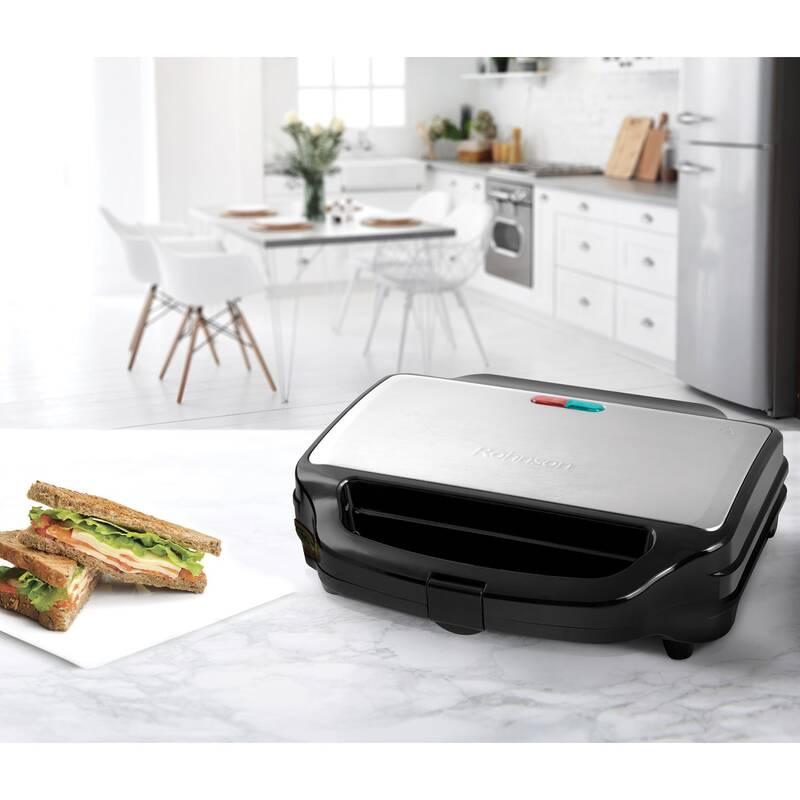 Sendvičovač Rohnson R-2755 černý stříbrný