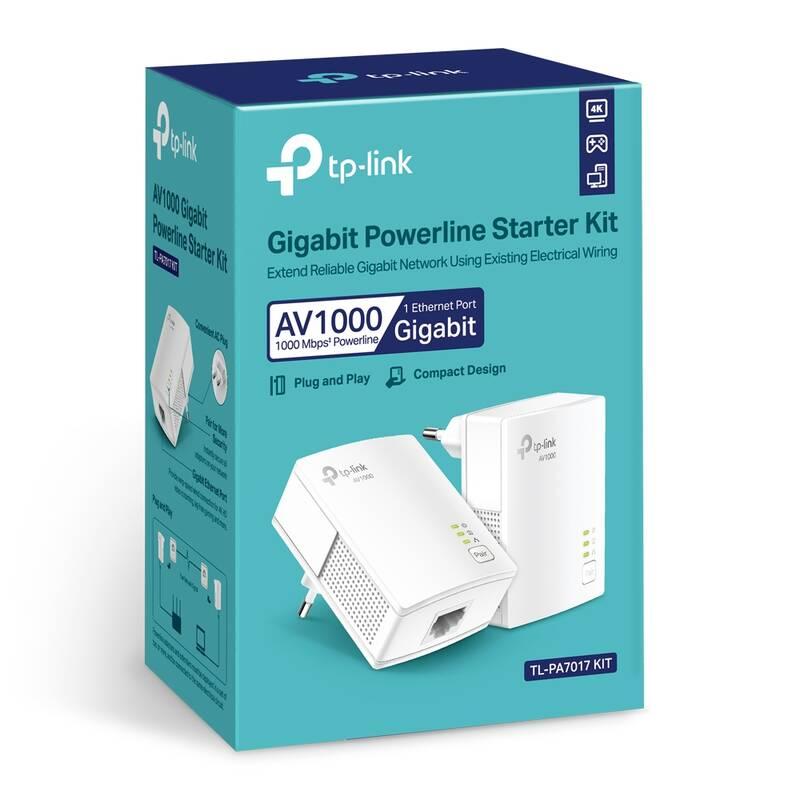 Síťový rozvod LAN po 230V TP-Link TL-PA7017KIT, Síťový, rozvod, LAN, po, 230V, TP-Link, TL-PA7017KIT