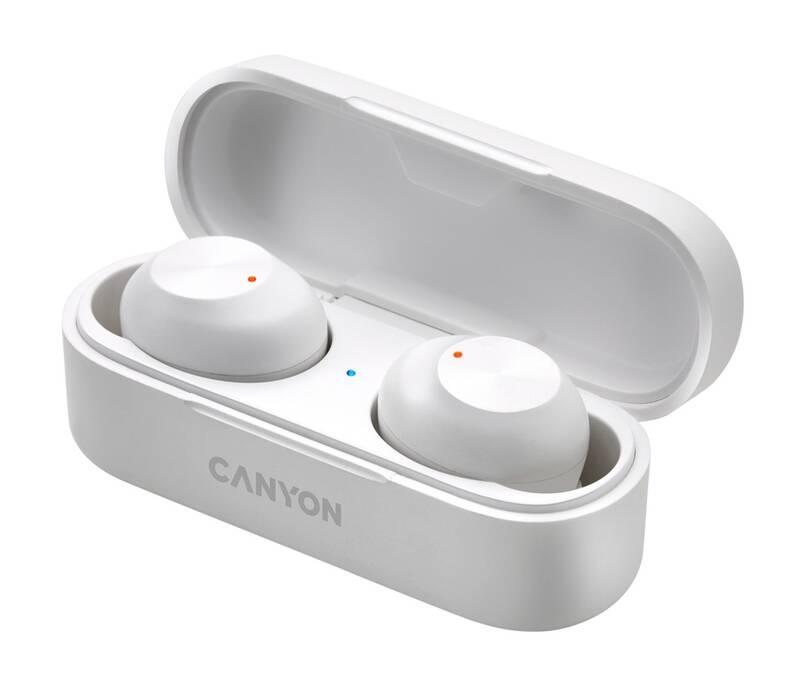 Sluchátka Canyon TWS-1 bílá