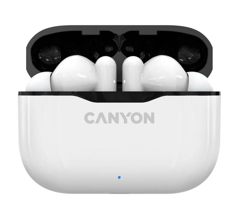 Sluchátka Canyon TWS-3 bílá