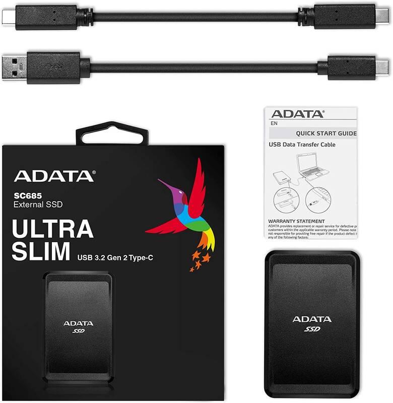 SSD externí ADATA SC685 2TB černý, SSD, externí, ADATA, SC685, 2TB, černý