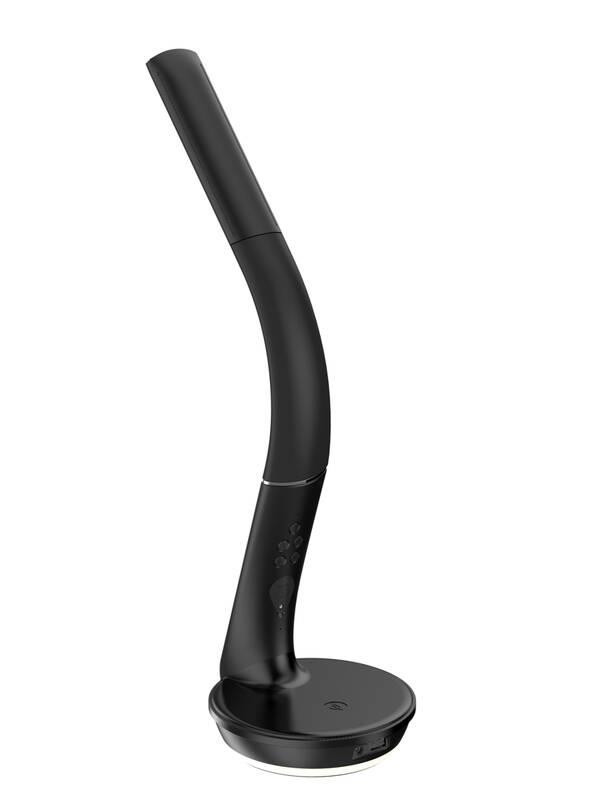 Stolní LED lampička IMMAX Cobra s bezdrátovým nabíjením Qi, 5W černá
