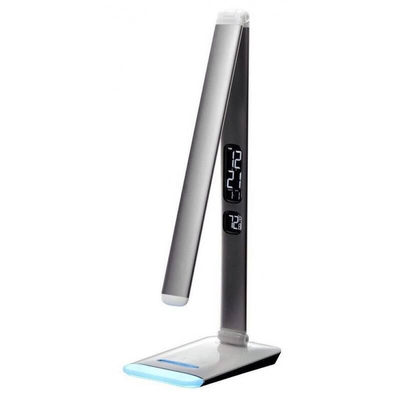 Stolní LED lampička IMMAX Heron, 12 W stříbrná