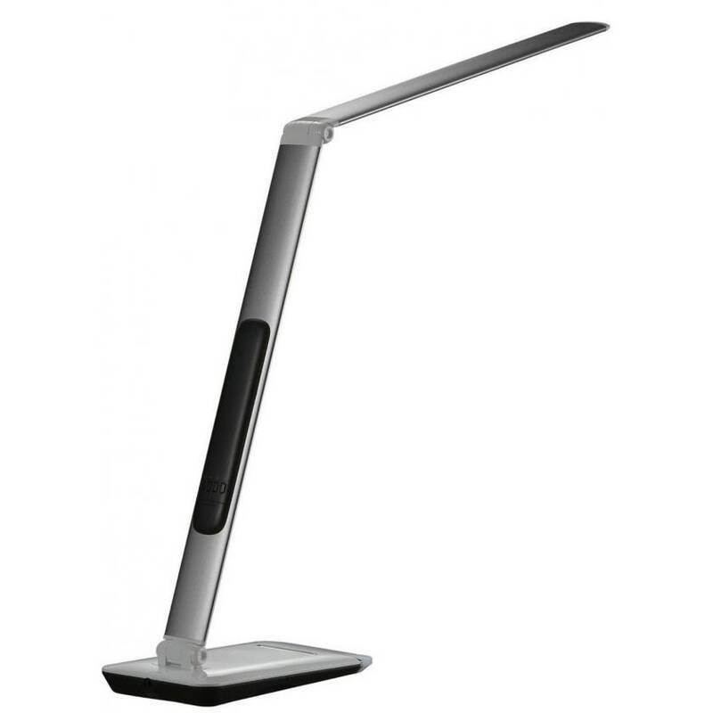 Stolní LED lampička IMMAX Heron, 12 W stříbrná