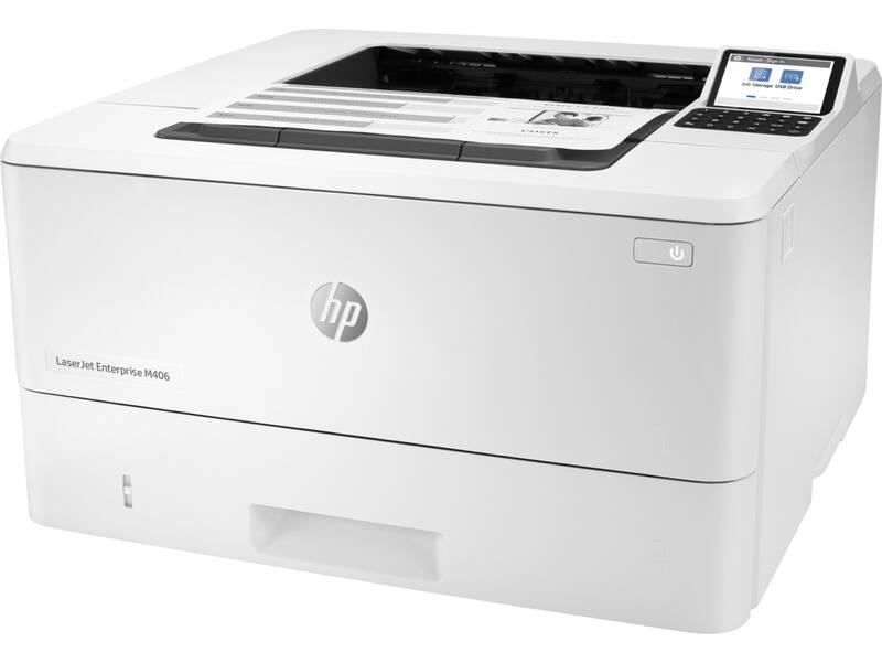 Tiskárna laserová HP LaserJet Enterprise M406dn bílý