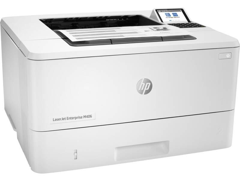 Tiskárna laserová HP LaserJet Enterprise M406dn bílý