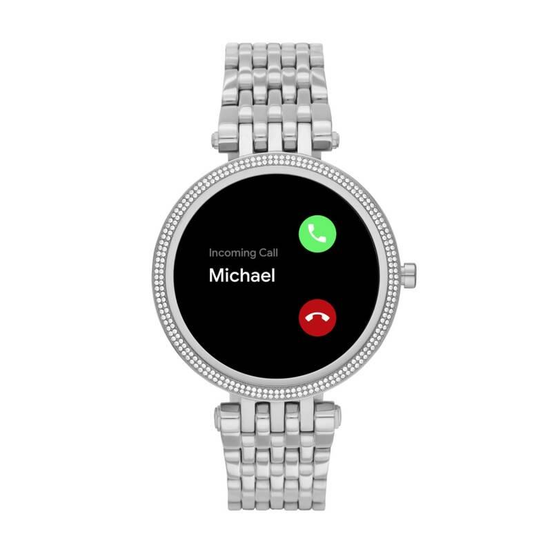 Chytré hodinky Michael Kors MKT5126 Darci Gen 5E 43mm stříbrné
