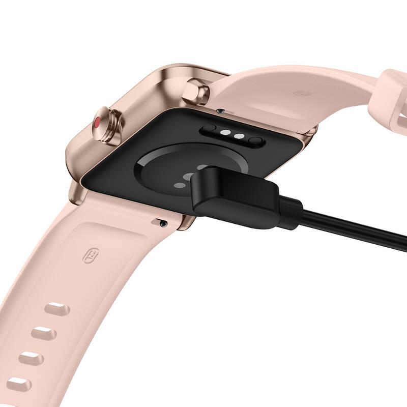 Chytré hodinky UleFone Watch Pro růžové