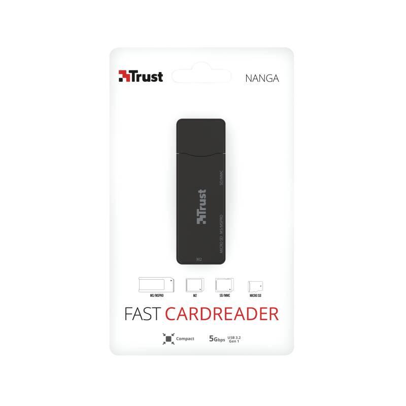 Čtečka paměťových karet Trust Nanga USB 3.1, M2, MS, SD, Micro SD