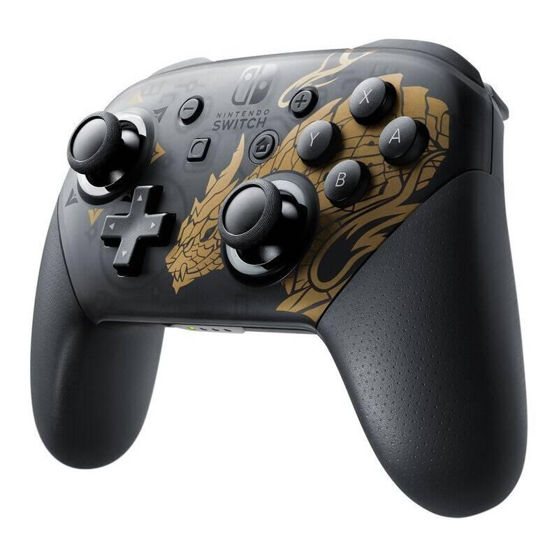 Gamepad Nintendo SWITCH Pro Controller Monster Hunter Rise Edition černý
