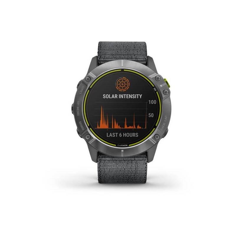 GPS hodinky Garmin Enduro - Silver Gray Nylon Band