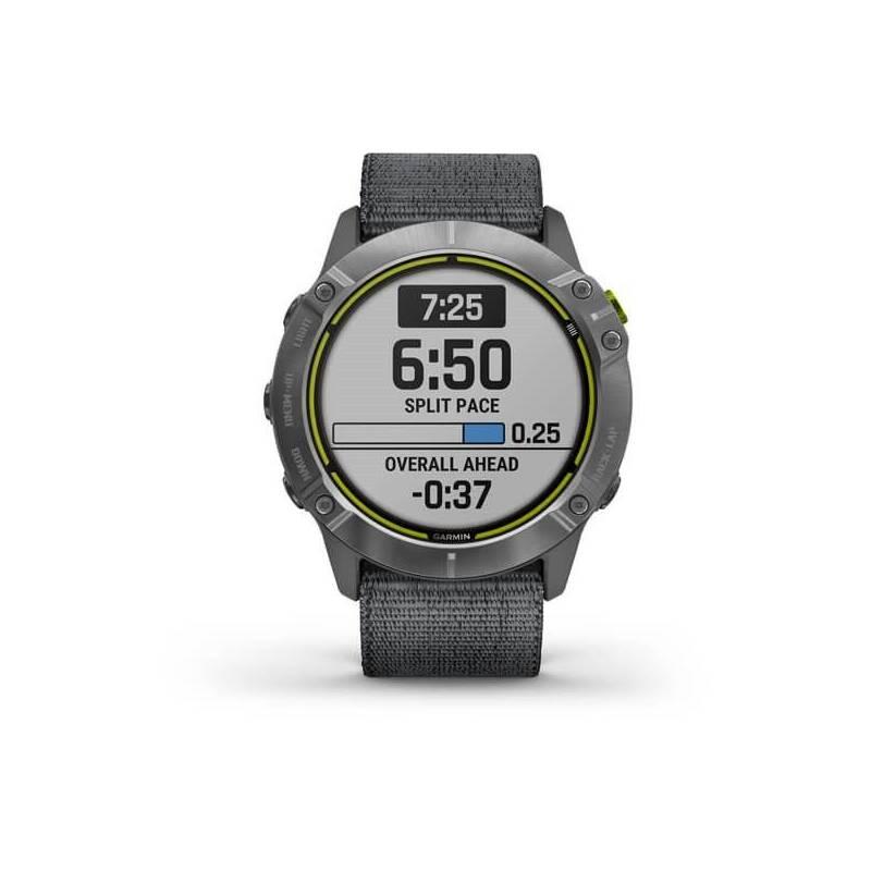 GPS hodinky Garmin Enduro - Silver Gray Nylon Band