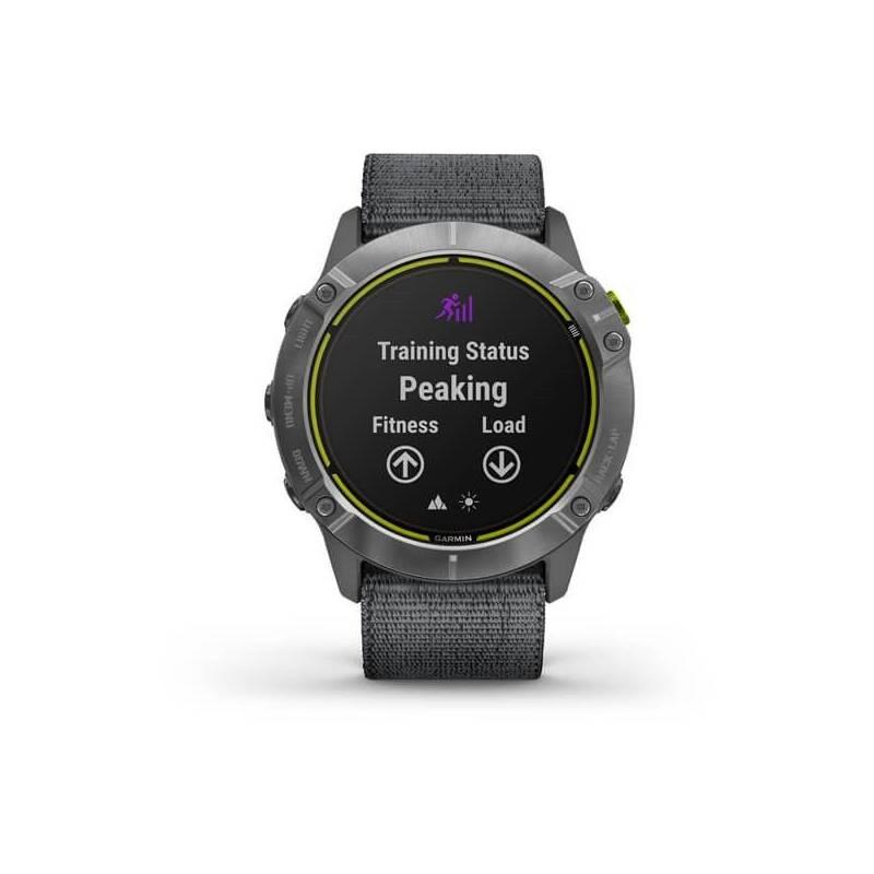 GPS hodinky Garmin Enduro - Silver Gray Nylon Band