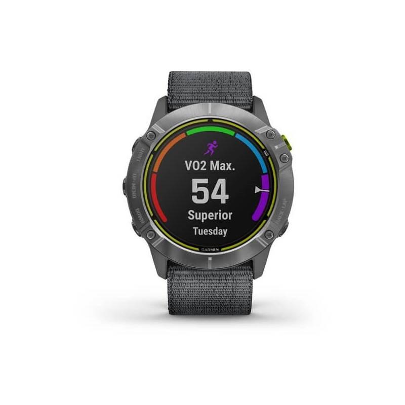 GPS hodinky Garmin Enduro - Silver Gray Nylon Band