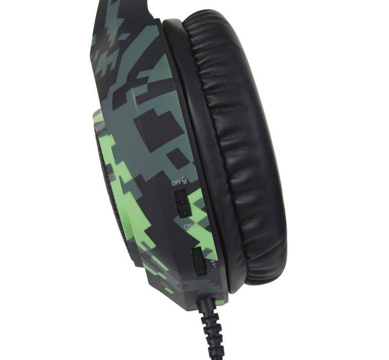 Headset SureFire Skirmish černý zelený