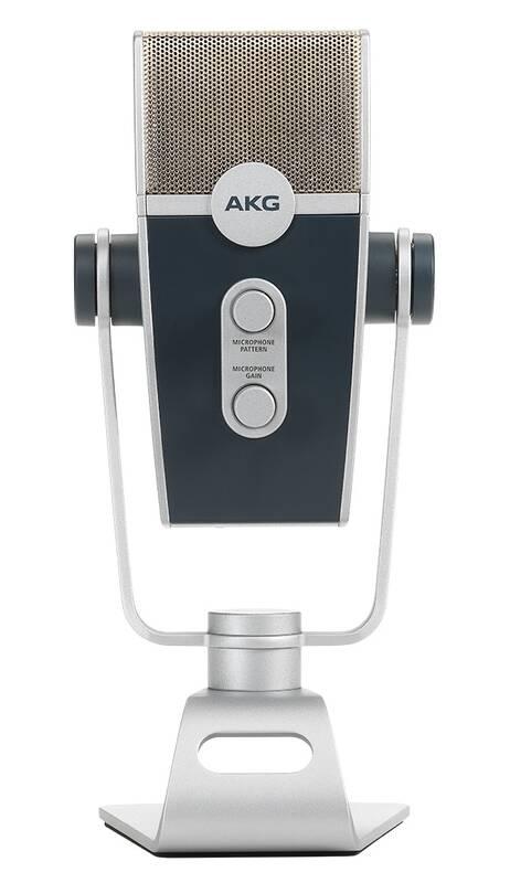Mikrofon AKG C44-USB LYRA stříbrný, Mikrofon, AKG, C44-USB, LYRA, stříbrný