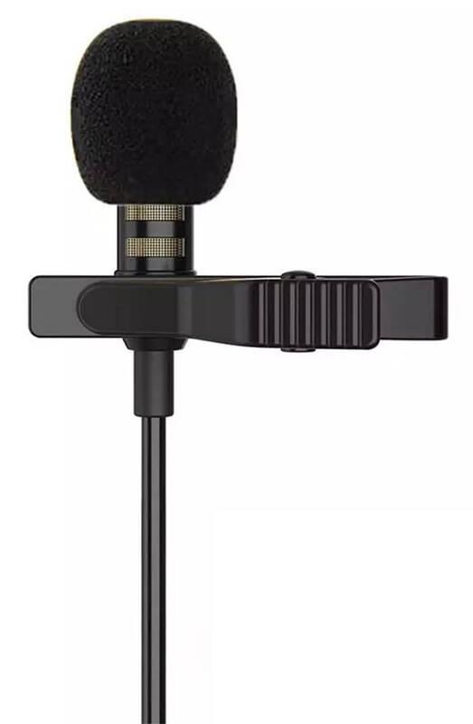 Mikrofon PLATINET Lavalier Lapel Metal Clip černý