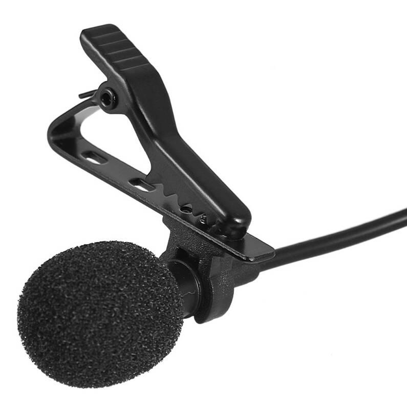 Mikrofon PLATINET Lavalier Lapel Metal Clip černý