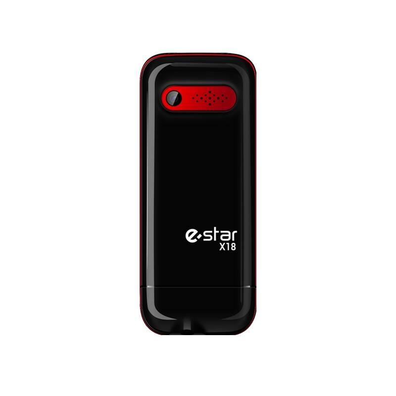 Mobilní telefon eStar X18 Dual Sim černý červený