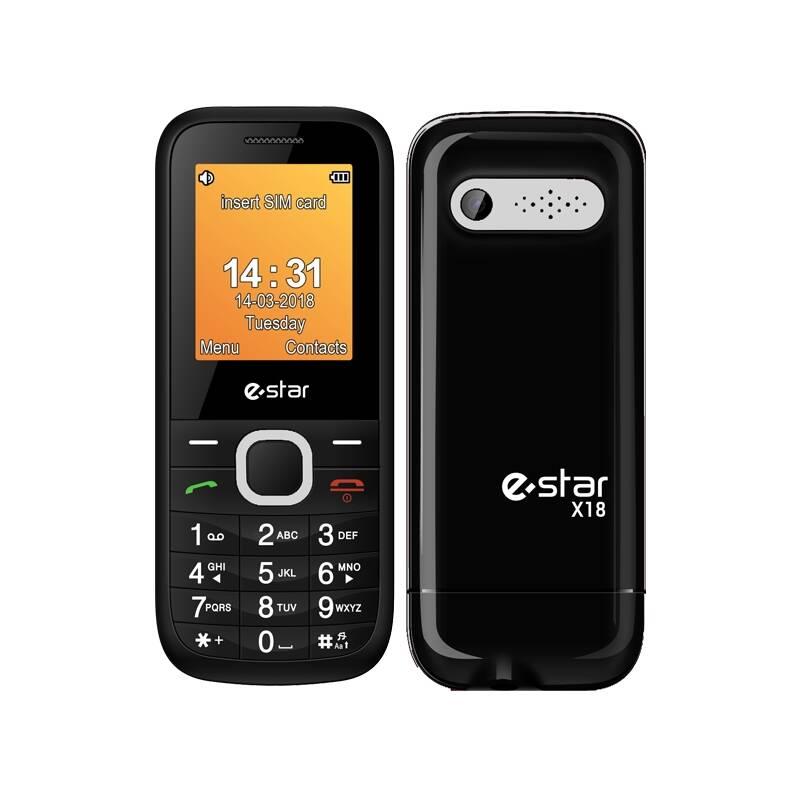 Mobilní telefon eStar X18 Dual Sim černý stříbrný
