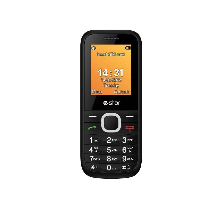 Mobilní telefon eStar X18 Dual Sim černý stříbrný, Mobilní, telefon, eStar, X18, Dual, Sim, černý, stříbrný