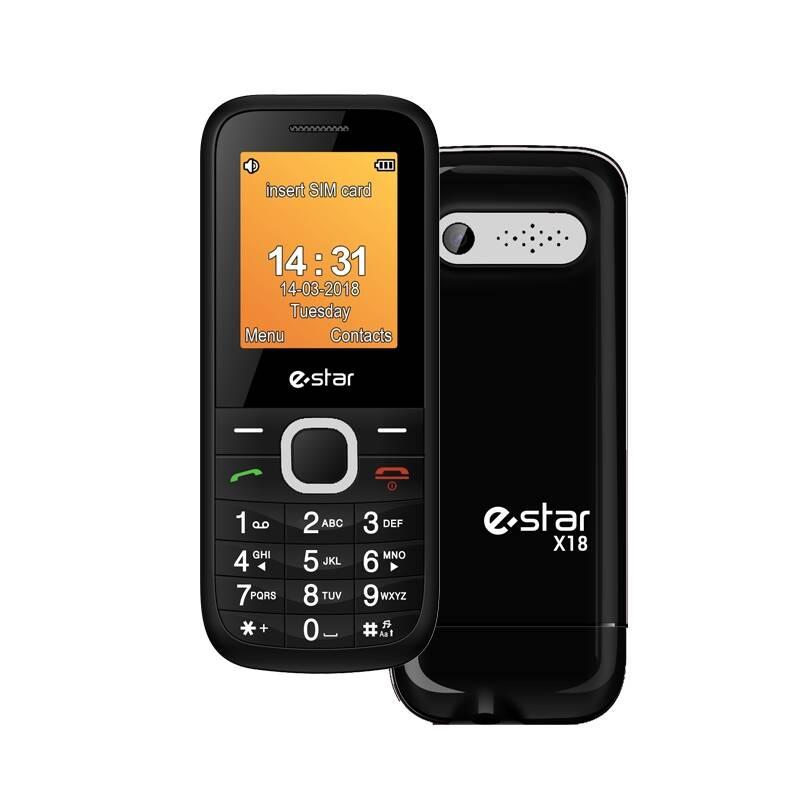 Mobilní telefon eStar X18 Dual Sim černý stříbrný