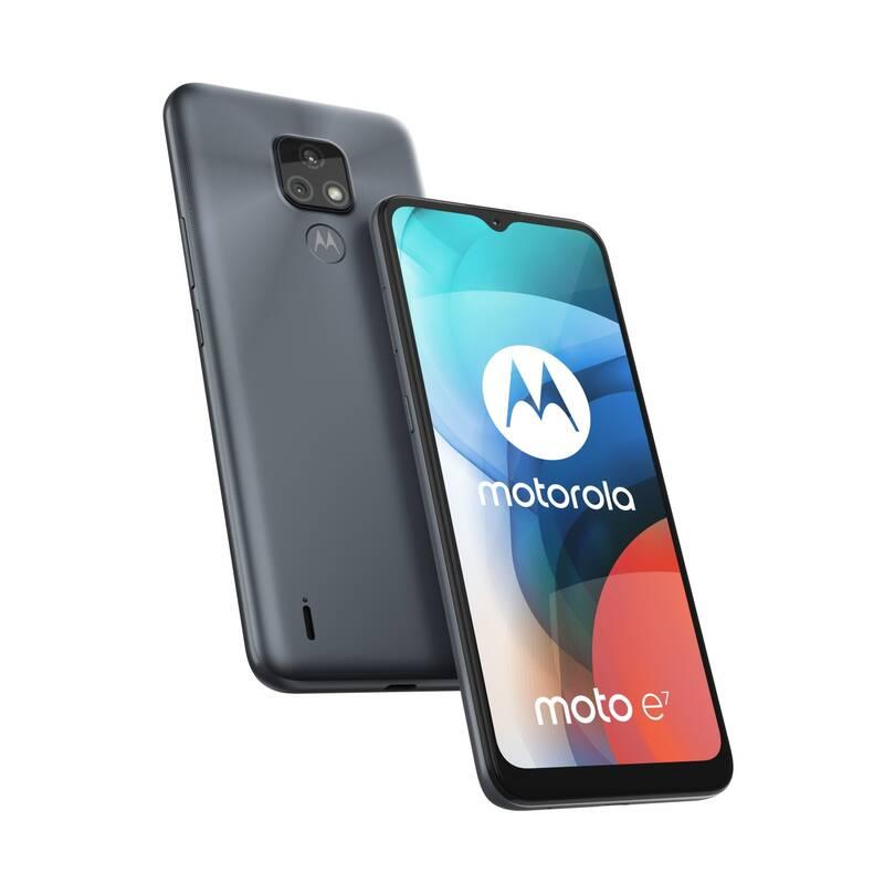 Mobilní telefon Motorola Moto E7 šedý