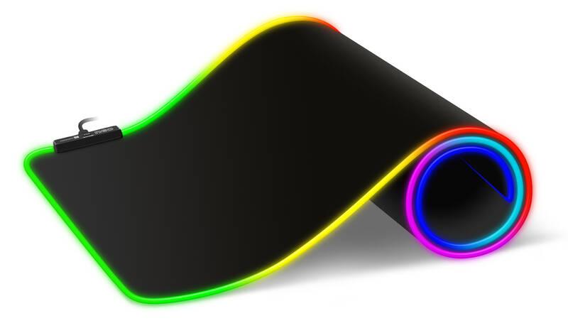 Podložka pod myš Connect IT NEO RGB, vel. L 80 x 30 cm černá