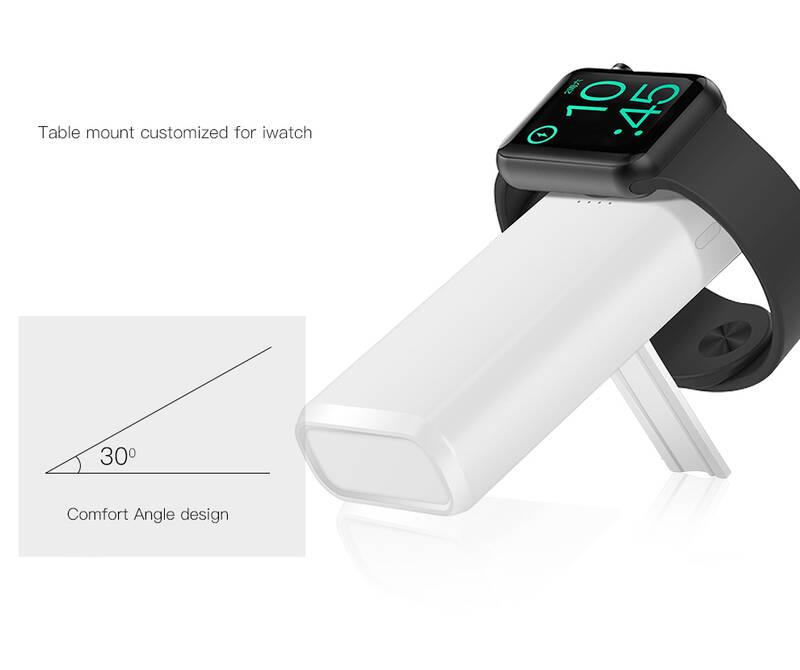 Powerbank COTEetCI 5200mAh pro Apple Watch bílá