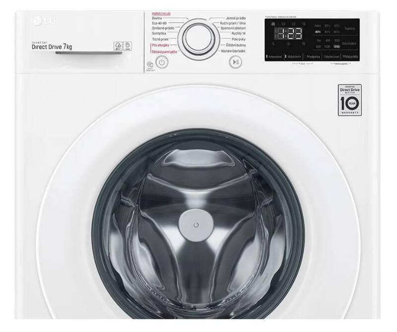 Pračka LG F72J5HY3WE bílá
