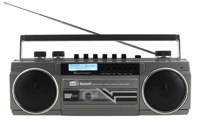 Radiomagnetofon Soundmaster SRR70TI stříbrný
