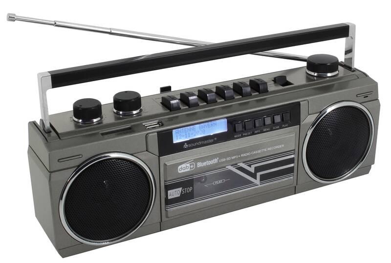Radiomagnetofon Soundmaster SRR70TI stříbrný