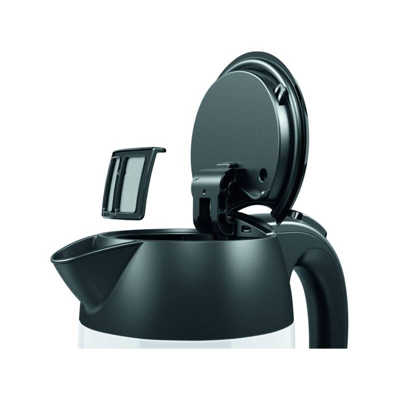 Rychlovarná konvice Bosch DesignLine TWK3P421 černá nerez