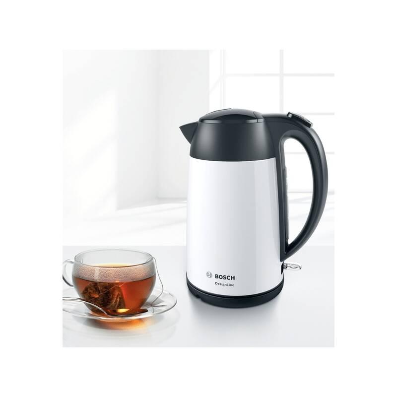 Rychlovarná konvice Bosch DesignLine TWK3P421 černá nerez