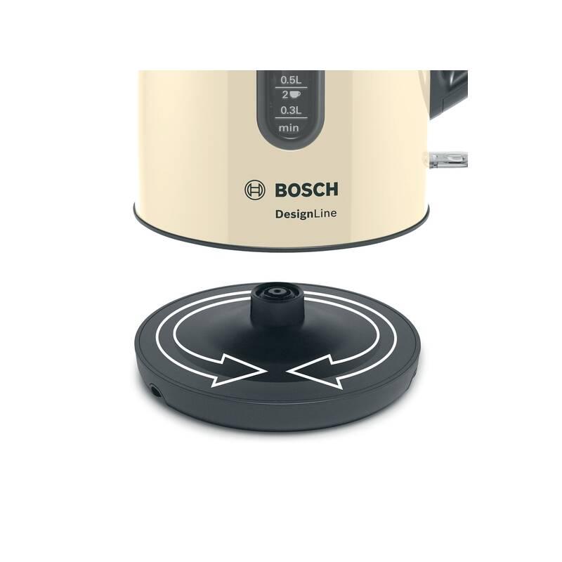Rychlovarná konvice Bosch DesignLine TWK4P437 černá nerez