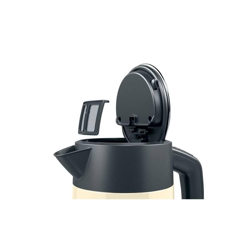 Rychlovarná konvice Bosch DesignLine TWK4P437 černá nerez