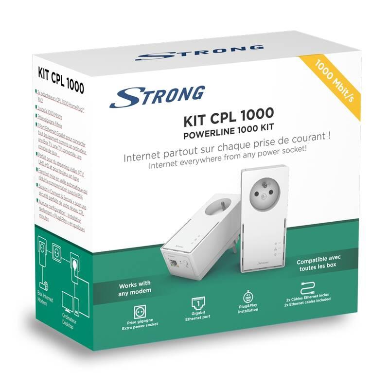 Síťový rozvod LAN po 230V Strong 1000 Duo