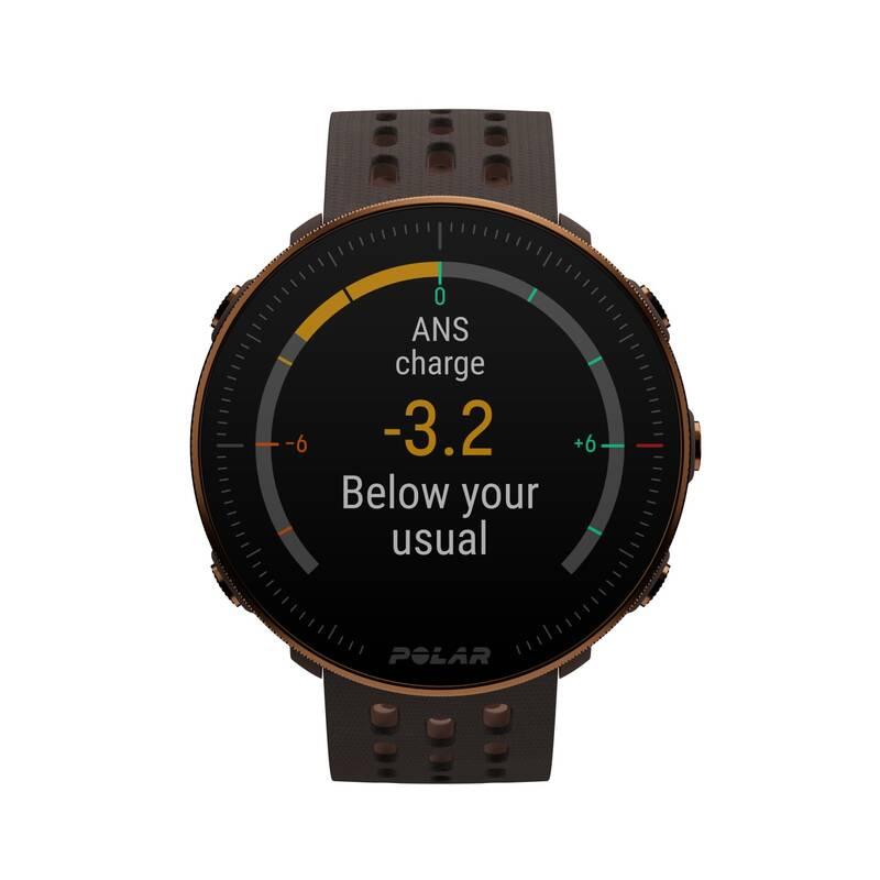 Sporttester Polar Vantage M2 vel. S-L hnědý měď