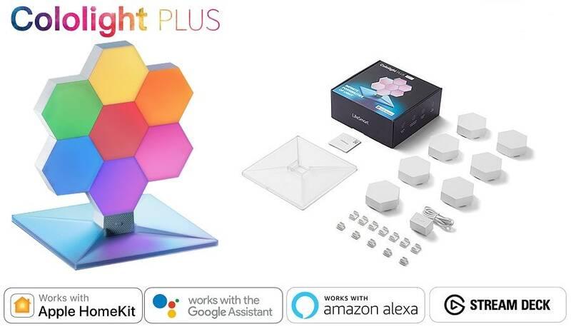 Stolní LED lampička Cololight Plus, modulární, Wi-Fi, se 7 bloky - HomeKit Verze