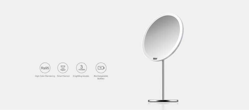 Stolní LED lampička Yeelight Sensor Makeup Mirror stříbrná