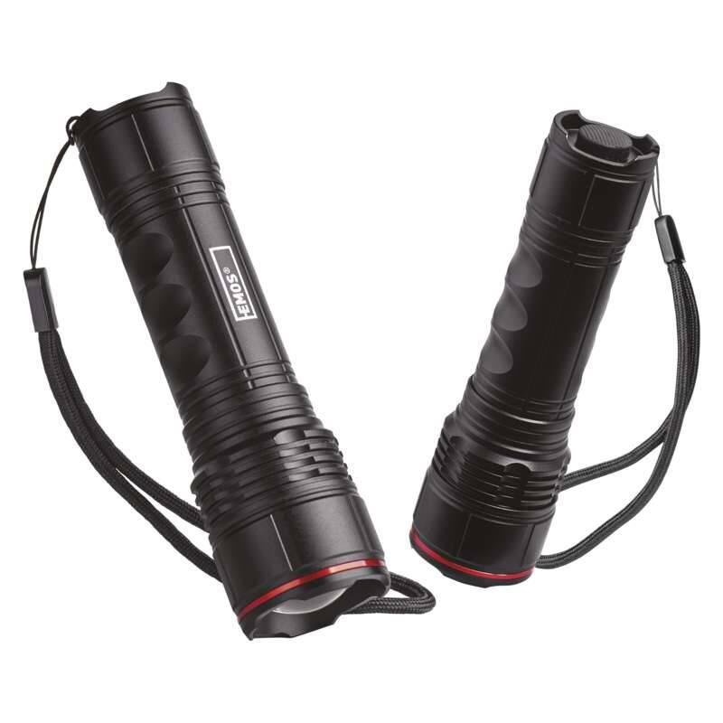 Svítilna EMOS 330 lm, 3× AAA, FOKUS černá