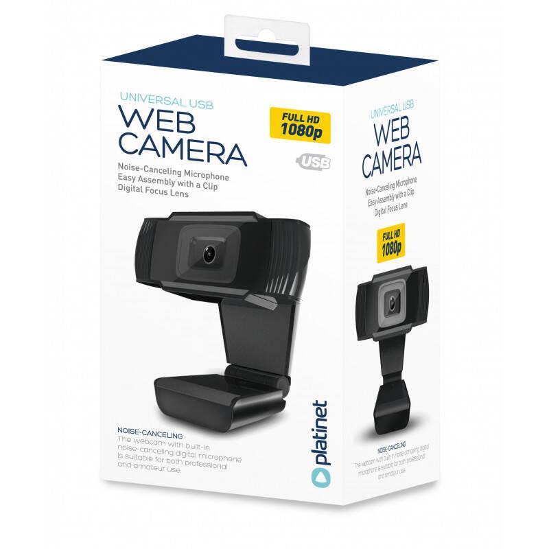 Webkamera PLATINET 1080p černá