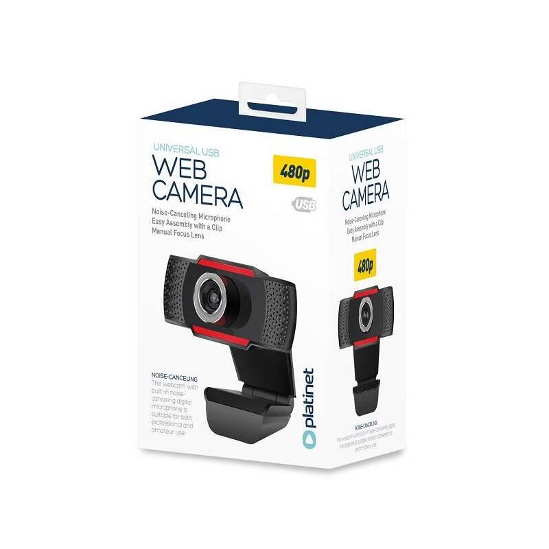 Webkamera PLATINET 480p černá, Webkamera, PLATINET, 480p, černá