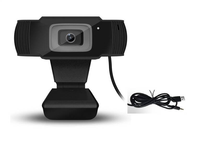 Webkamera Powerton PWCAM1, 720p černá, Webkamera, Powerton, PWCAM1, 720p, černá