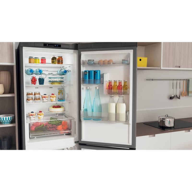 Chladnička s mrazničkou Indesit INFC8 TI21X nerez