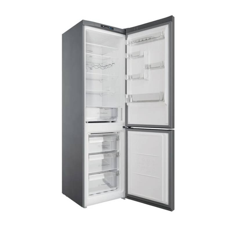 Chladnička s mrazničkou Indesit INFC9 TI21X nerez