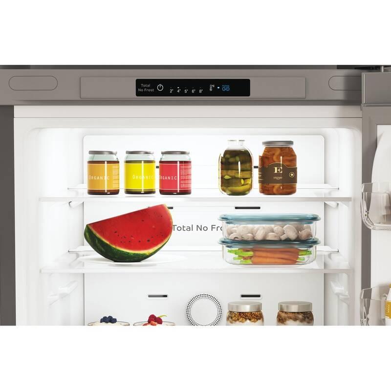 Chladnička s mrazničkou Indesit INFC9 TI21X nerez