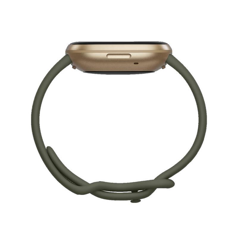 Chytré hodinky Fitbit Versa 3 - Olive Green Soft Gold Aluminum